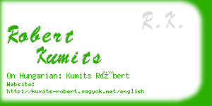 robert kumits business card